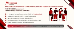 NHS FPX 8002 Assessment 1 Demonstrating Effective Leadership